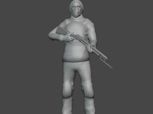 game-ready pbr post-apocalyptic survivor 3Dモデル