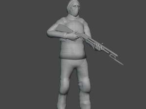 game-ready pbr post-apocalyptic survivor 3Dモデル