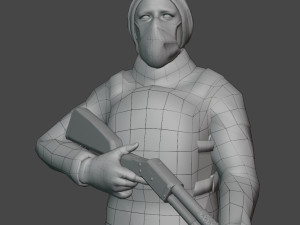 game-ready pbr post-apocalyptic survivor 3Dモデル