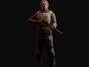 game-ready pbr post-apocalyptic survivor 3Dモデル