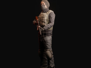 game-ready pbr post-apocalyptic survivor 3Dモデル