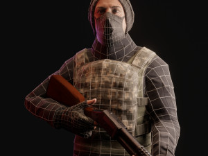 game-ready pbr post-apocalyptic survivor 3Dモデル