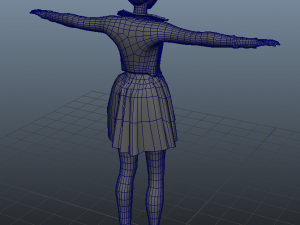 character girl Model 3D