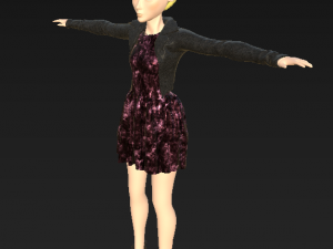 character girl Model 3D