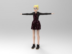 character girl 3D 모델