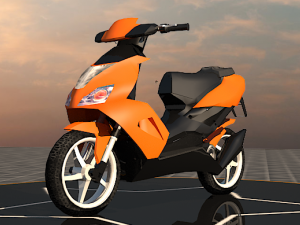 scooty 3d model 3D Model