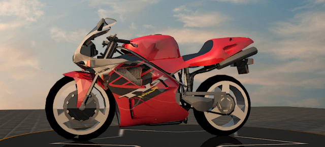 heavy bike duc916 3D Model .c4d .max .obj .3ds .fbx .stl .blend