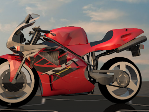 heavy bike duc916 3D Model