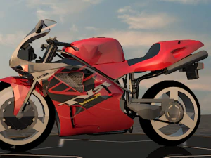 bicicleta pesada duc916 Modelo 3D