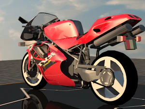 heavy bike duc916 3D Model