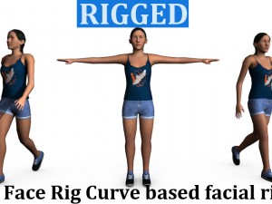 casual female 01 3D Model