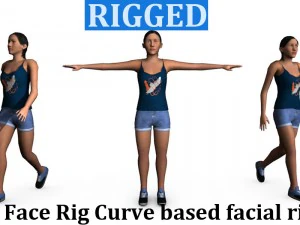 l&auml;ssig weiblich 01 3D Modell
