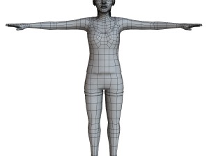 casual female 01 3D 모델