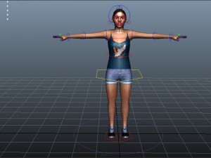 casual female 01 3D 모델