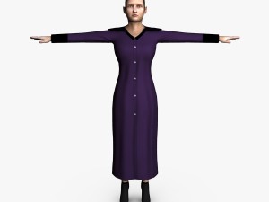 casual female 02 3D Model