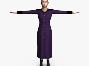 l&auml;ssig weiblich 02 3D Modell