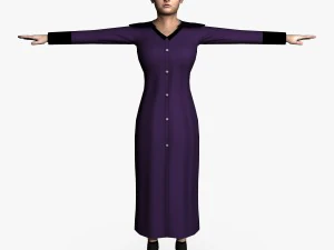 casual female 02 3D Model