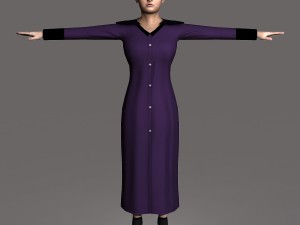 casual female 02 3D Model