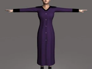 casual female 02 3D Model
