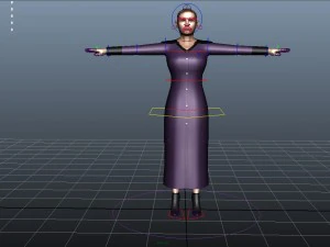 casual female 02 3D Model