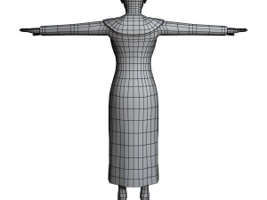 casual female 02 3D Model