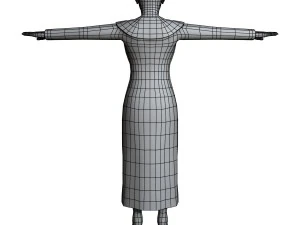 casual female 02 3D Model