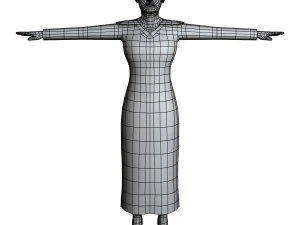 casual female 02 3D Model