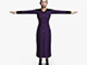 casual female 02 3D Model