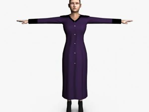 casual female 02 3D Model