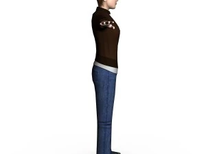casual female 03 3D Model