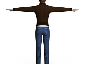 casual female 03 3D Model