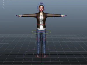 casual female 03 3D Model