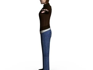 casual female 03 3D Model