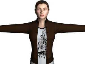casual female 03 3D Model
