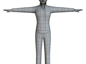 casual female 03 3D Model