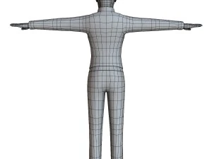 casual female 03 3D Model