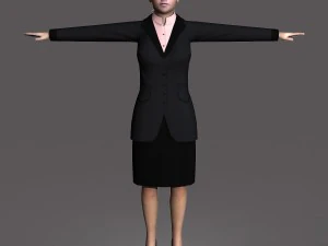 casual female 04 3D Model