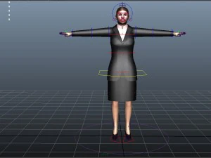 casual female 04 3D Model
