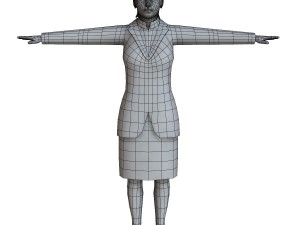 casual female 04 3D Model