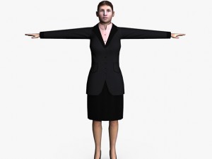 casual female 04 3D Model