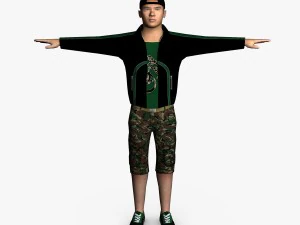 l&auml;ssiger Mann 01 3D Modell