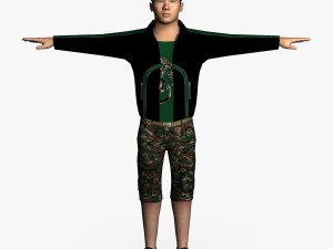 casual male 01 Modelo 3D