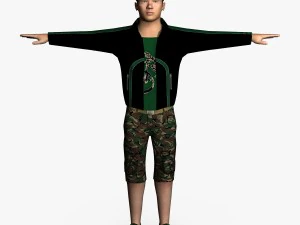 casual male 01 3D Model