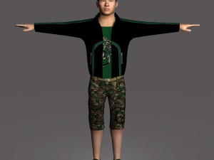 casual male 01 Modelo 3D