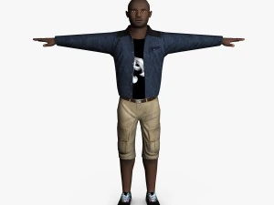 l&auml;ssiger Mann 02 3D Modell