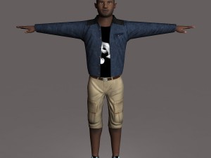 casual male 02 3D 모델