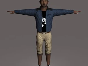 casual male 02 3D Model