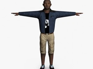 casual male 02 3D Model