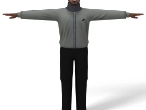 l&auml;ssiger Mann 04 3D Modell