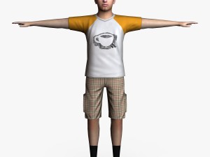 casual male 05 3D Модель